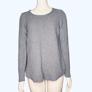 Loft Ann Taylor‎ Cotton Gray Sweater Womens Medium